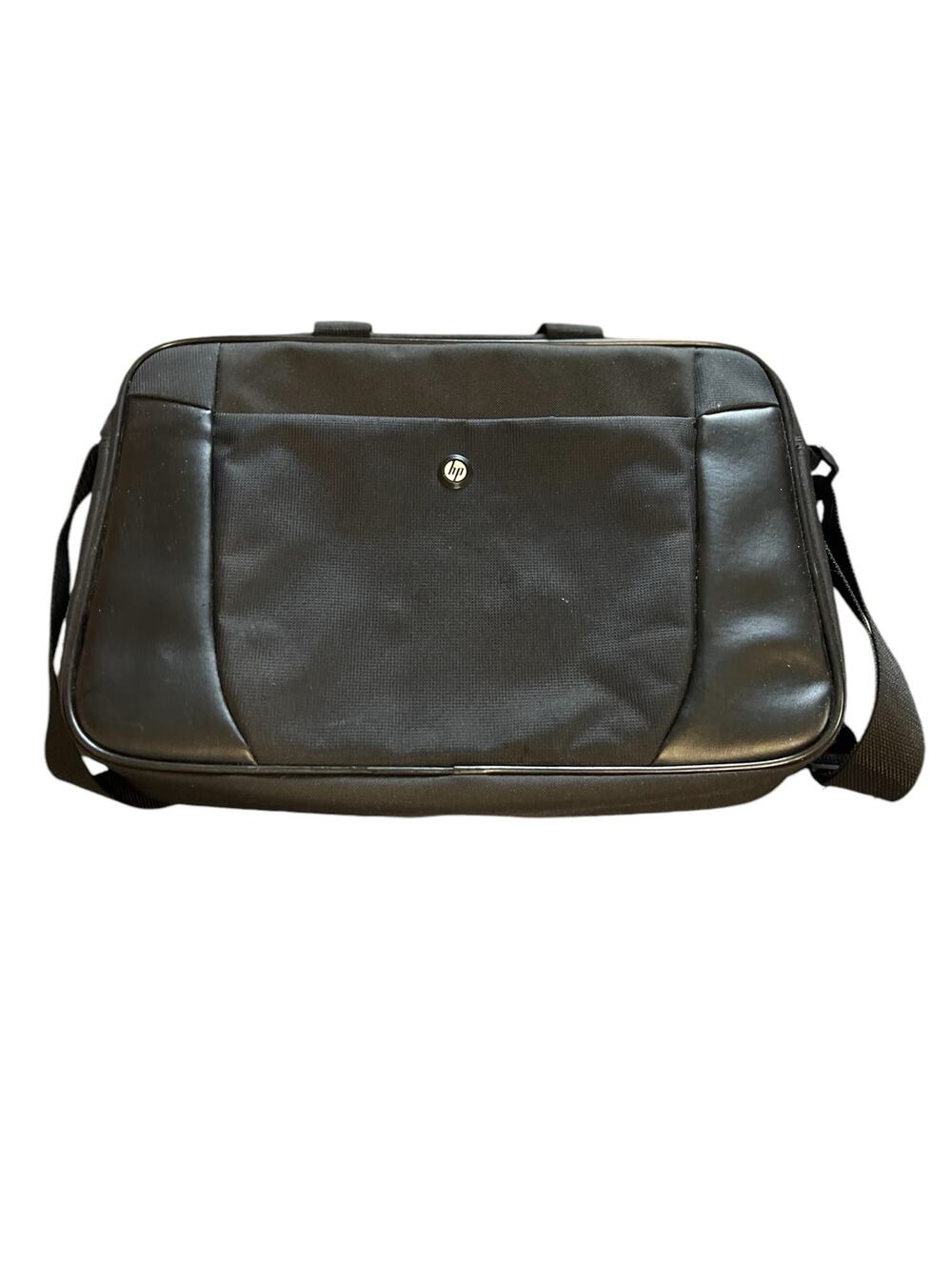 HP 17” Laptop Messenger Bag Black Padded Shoulder Strap Computer Case